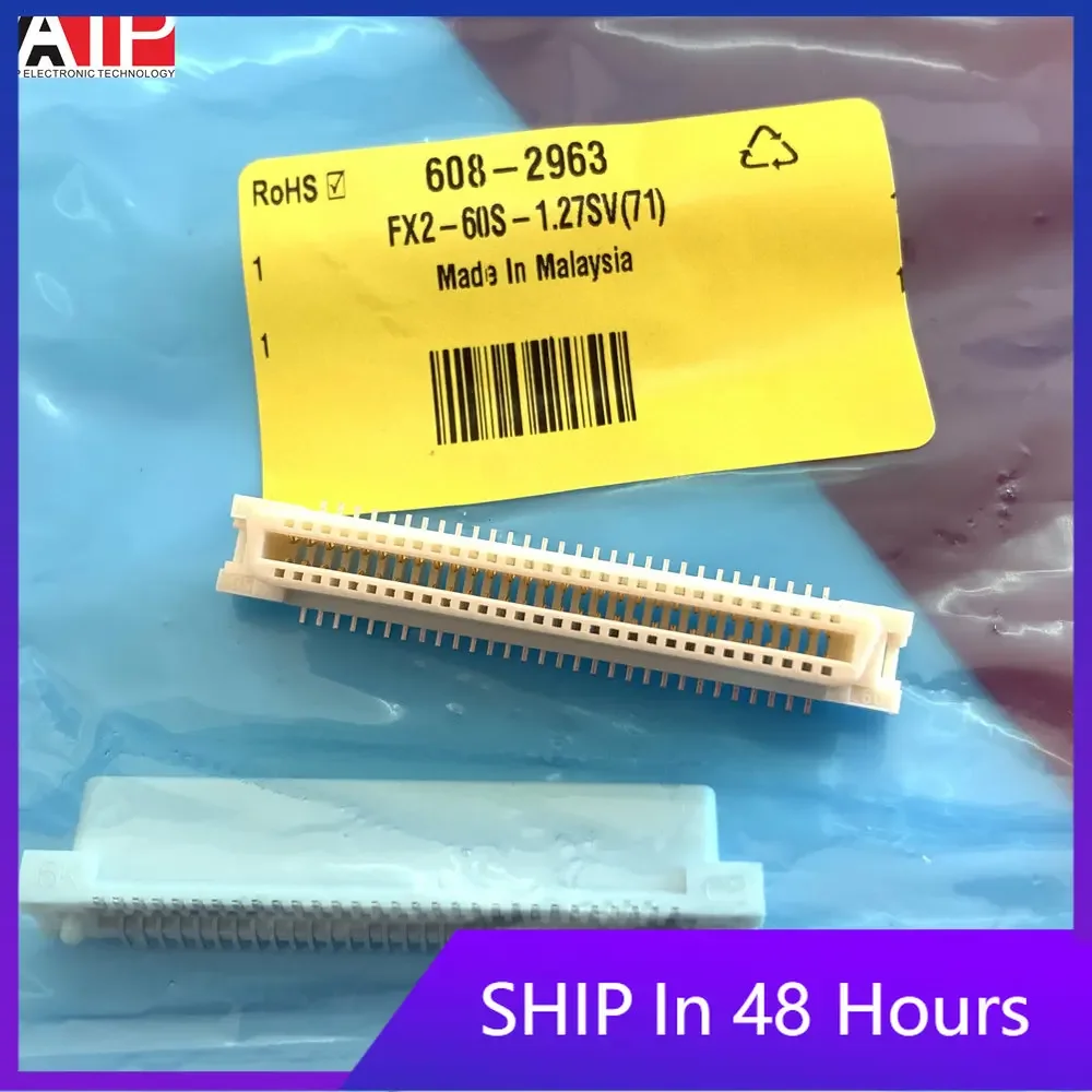 1PCS FX2-60S-1.27SV (71) brand new wide seat connector SCSI series all plastic bending 60 pin Original inventory in stock