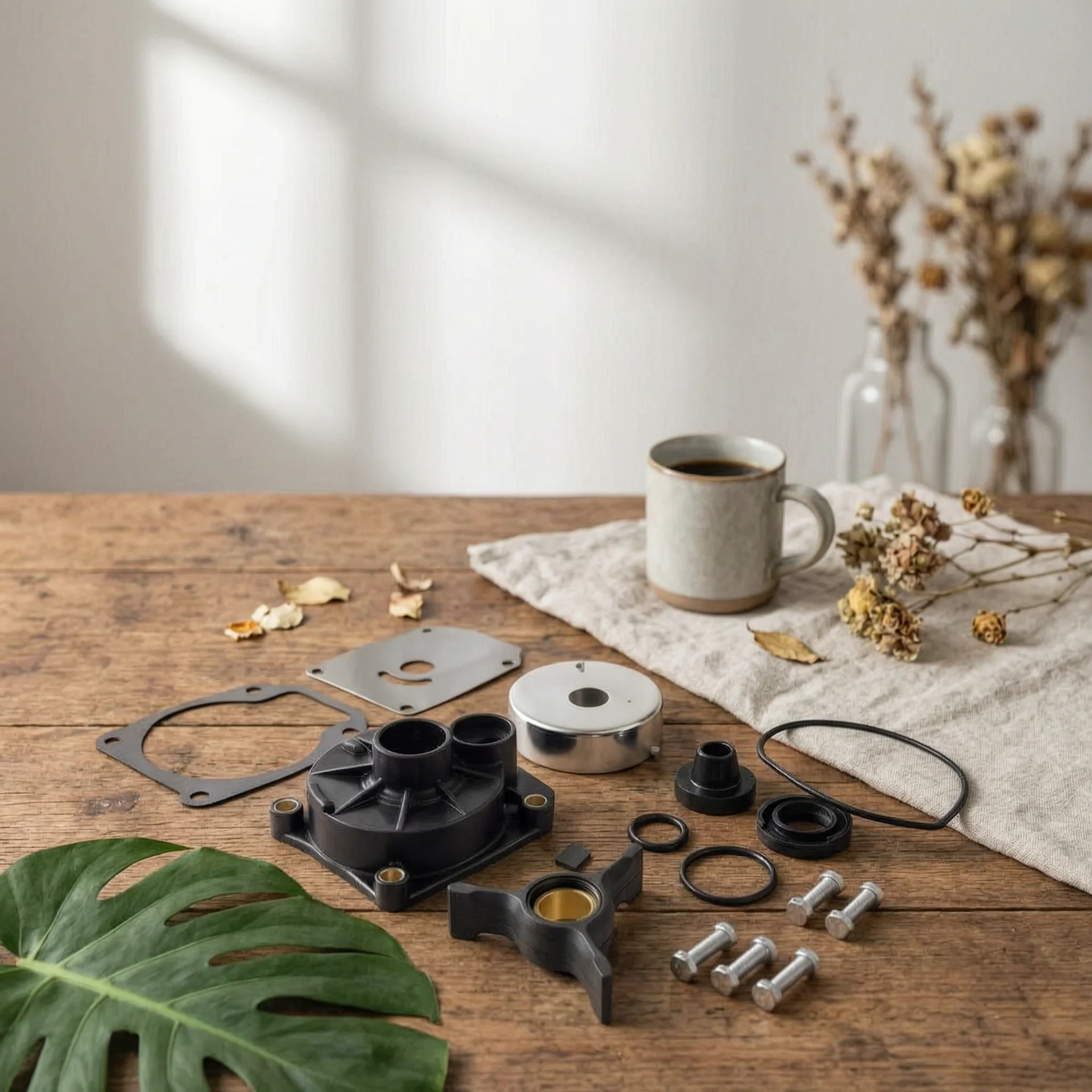 Water Pump Kit with Molded Housing and Metal Cover Repair Set for Workshop and Professional Mechanics