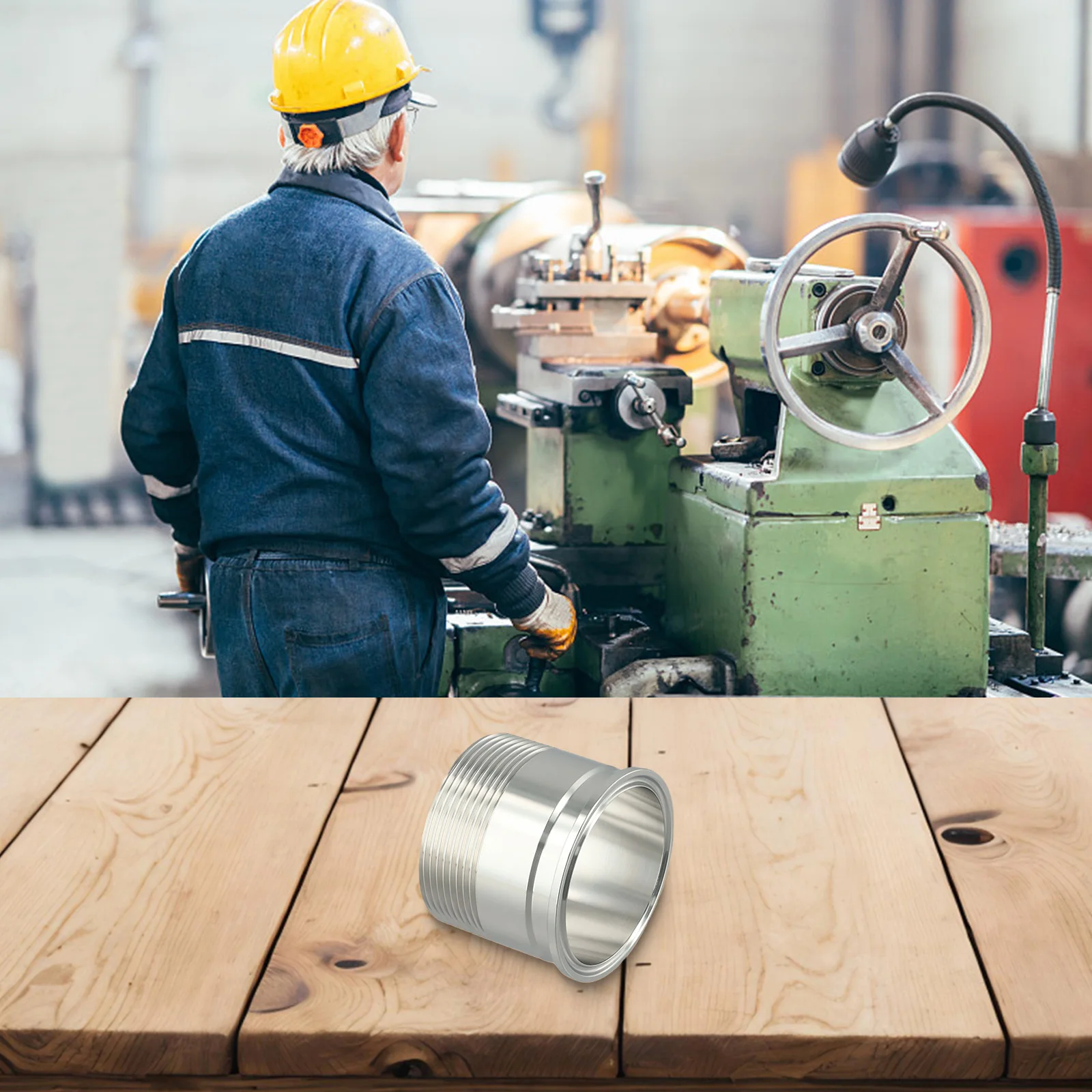 As Shown Tri Clamp Adapter Tapered Threads For Secure Fit Stainless Steel Sanitary Adapter Accurate Sizing SS304 Material