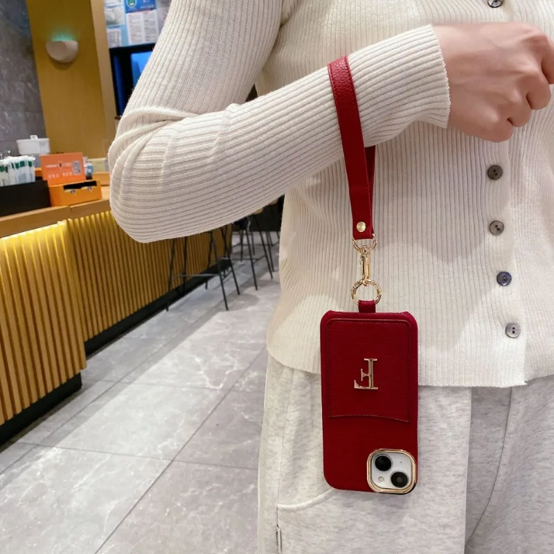 Personalizado nome carta caso de telefone para iphone 13 12 11 pro max design simples moda titular do cartão protetor capa