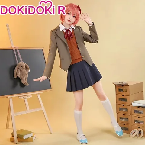 Костюм для косплея Sayori/Natsuki/Yuri/Monika из Doki Doki Literature Club