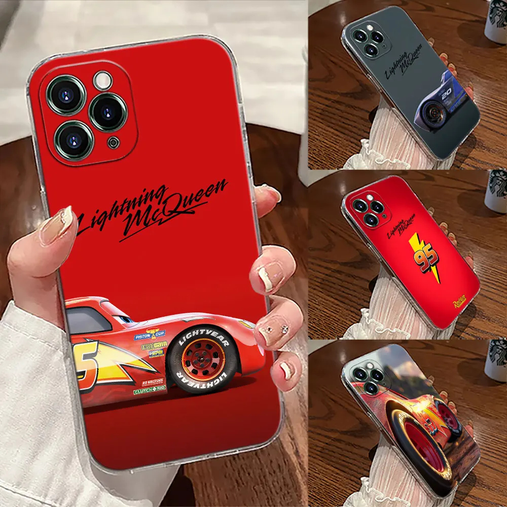 Cars Lightning Mcqueen Jackson Storm Phone Case For iPhone 17 Pro Max 17E 11 12 13 14 15 16 Pro Max Plus 17 Air 16E 7 Soft Cover