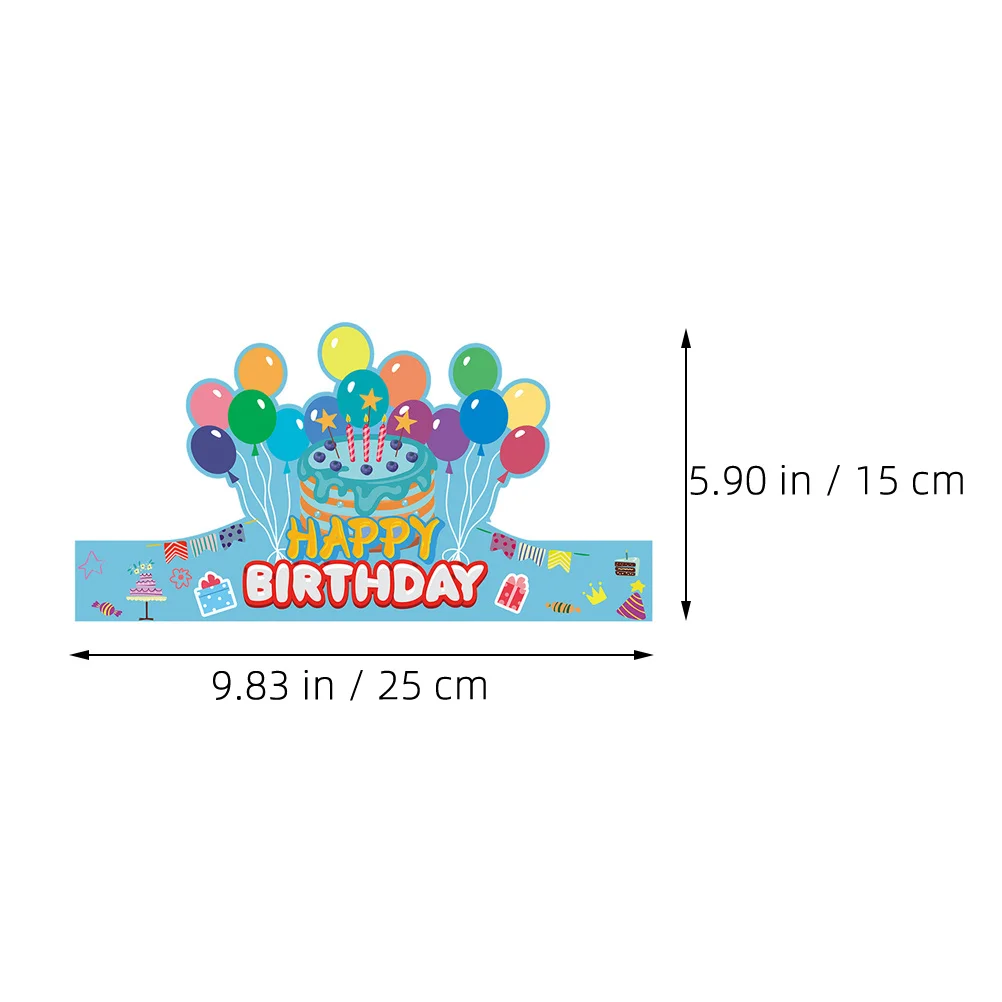 

12Pcs Birthday Crowns for Stylish Party Hats Ideal Birthday Celebration Photo Props Party Hats Crowns Hat