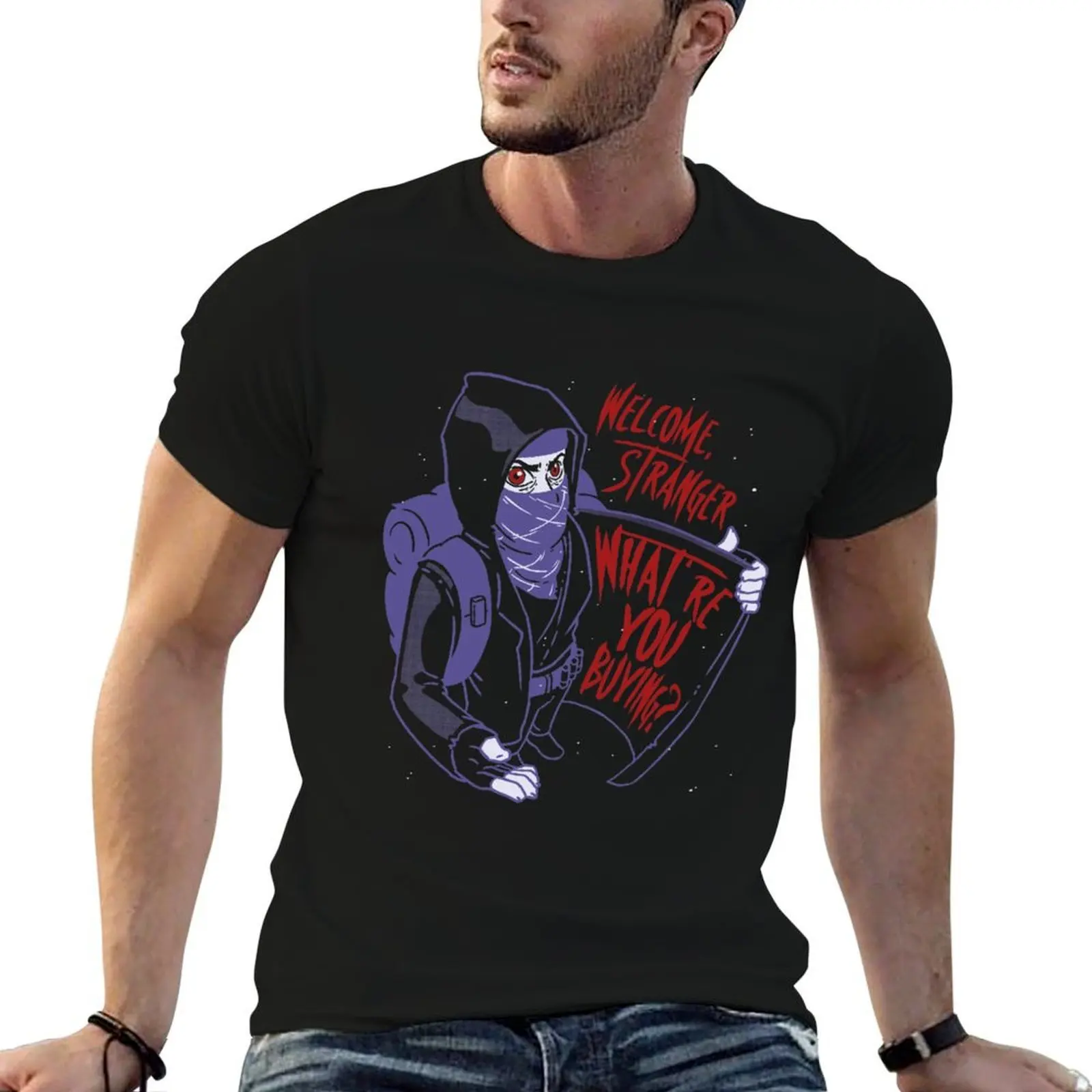 

Stranger Merchant T-Shirt t shirts for man pack cotton man tshirt anime t shirts oversize T-shirt
