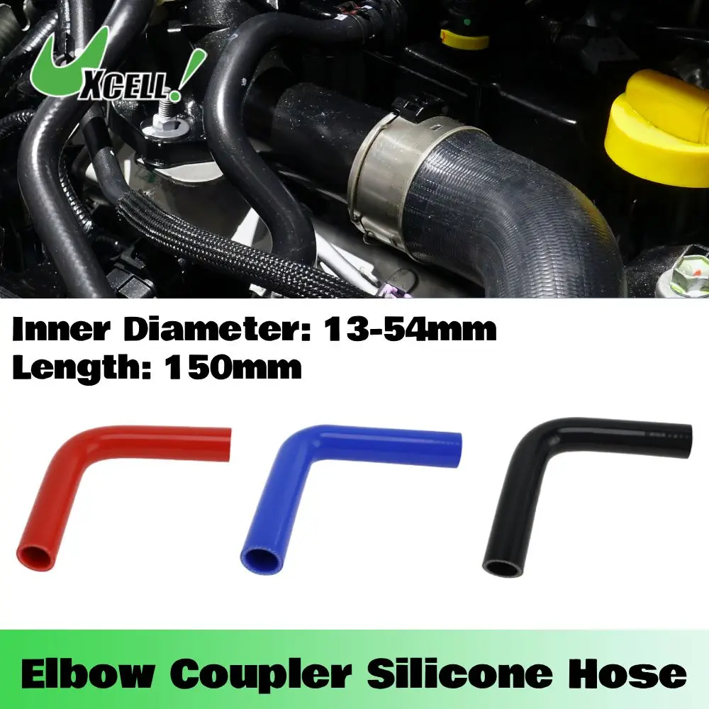 

Uxcell 150mm Length Elbow Coupler Silicone Hose 13mm to 38mm ID Intercooler Heater Turbo Air Intake Pipe Radiator Coolant Tube
