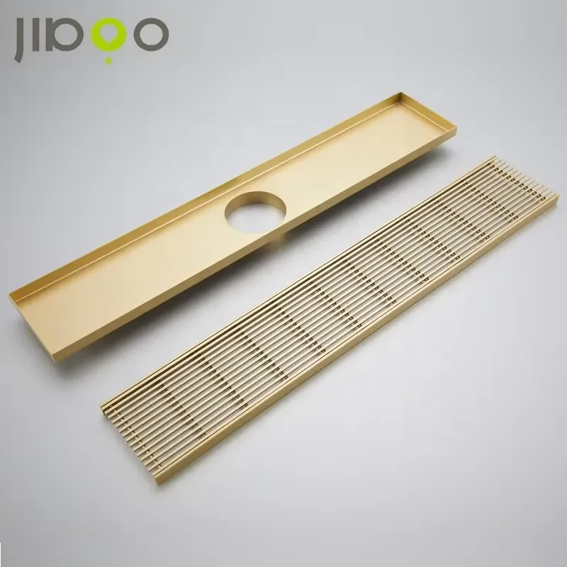 for JIBOO Modern Bathroom Stainless Steel Shower Drain Polished Surface Customizable Size Anti Corrosion Easy Installation