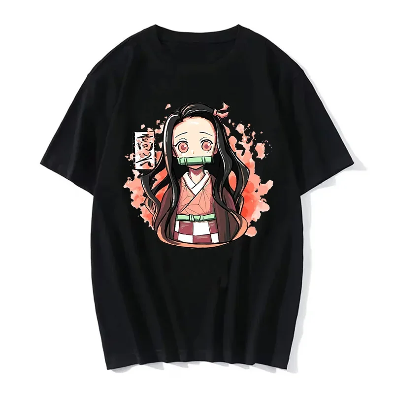 Dämonen töter T-Shirt Frauen Kimetsu kein Yaiba Nezuko T-Shirt weibliche Tanjirou Kamado Grafik T-Shirt japanische Anime Manga T-Shirt