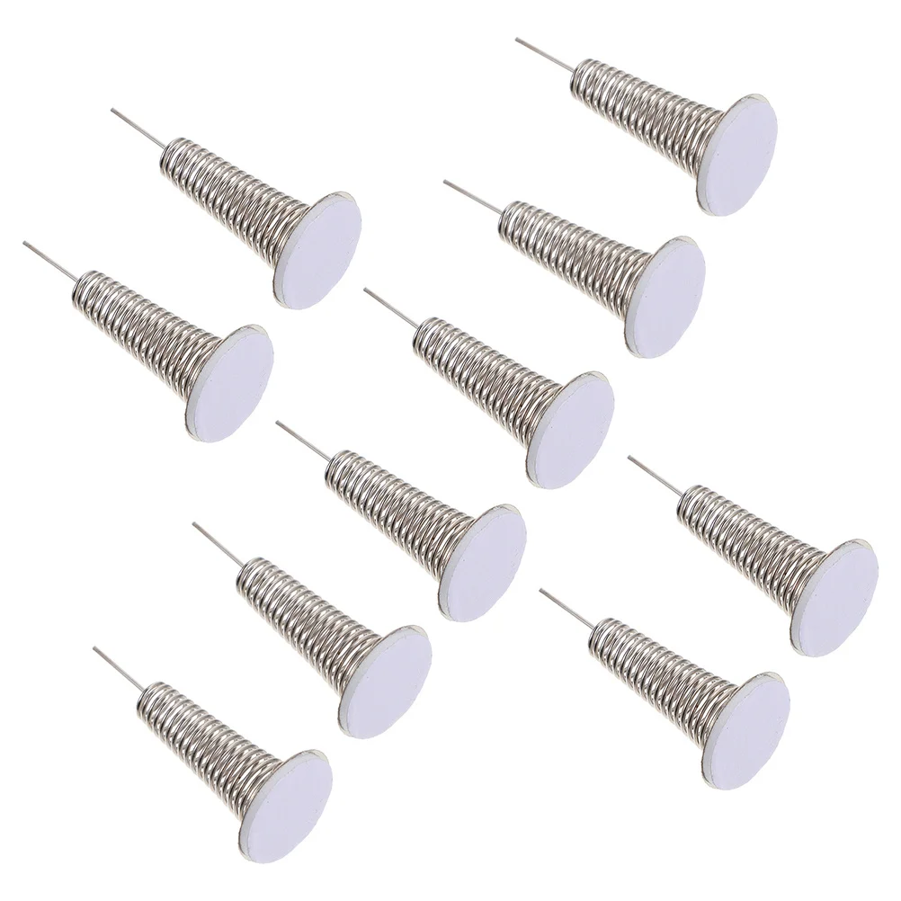 12pçs acessórios de gato da fortuna, base de mola, painel do carro, cabeça de agitação, substituição, artesanato, base de balanço decorativa