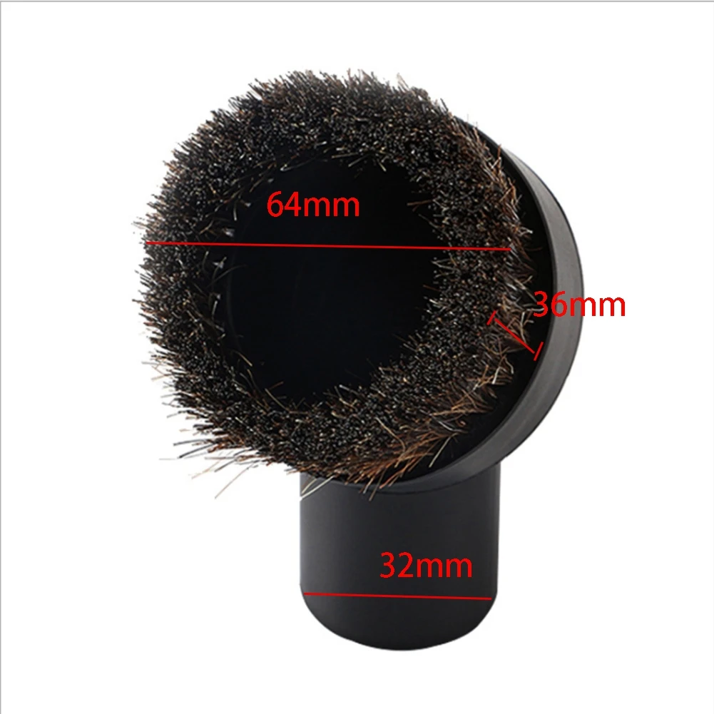 36mm Head Brush Head Suction Head Mixed Horse Hair Round Brush for Midea Vacuum Cleaner Accessories Inner Diameter 32mm