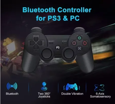Wireless Bluetooth Gamepad for PS3 Controller Play Station 3 Joystick SIXAXIS Console Support