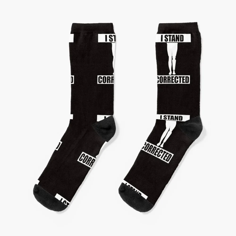 Leg Amputee Amputation Saying I Stand Corrected Socks retro kids funny sock aesthetic Socks For Man Women's