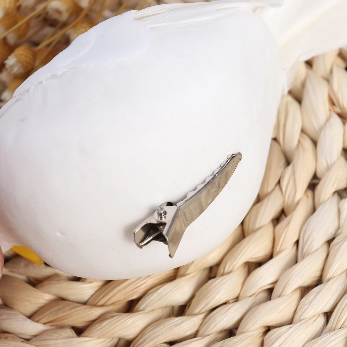 

3 pcs White Pigeon Lifelike Dove For Garden Bonsai Wedding Miniature Decoration Simulation Pigeon Home Ornament