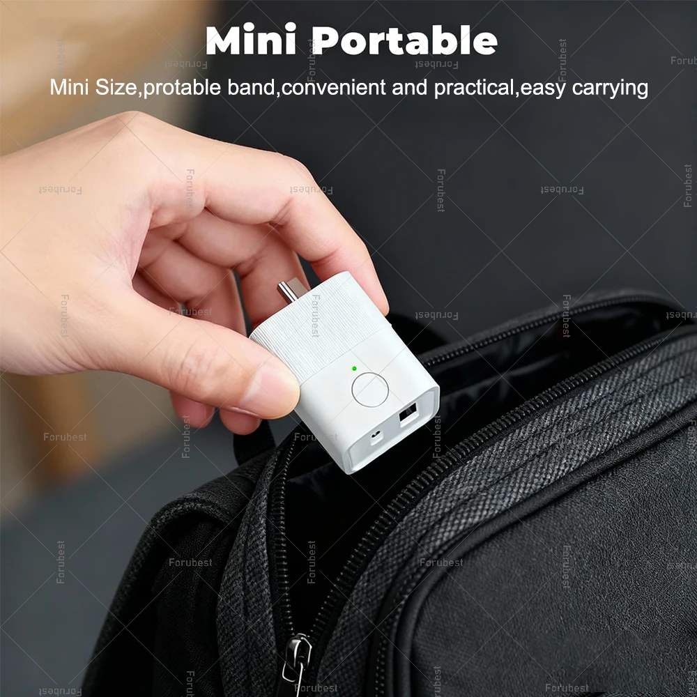 Переключатель адаптера Micro USB Zigbee 3.0, мини-умная вилка, адаптер питания USB Type-C 5 В, управление включением и выключением таймера, работает с Tuya Zigbee2MQTT