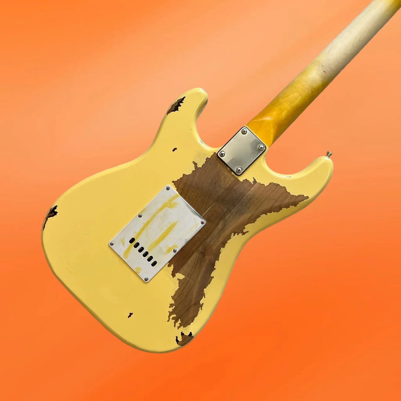 جيتار جديد رائع لعام 2026 الأكثر مبيعًا لوحة أصابع من خشب الورد المشوي بالفحم الأصفر