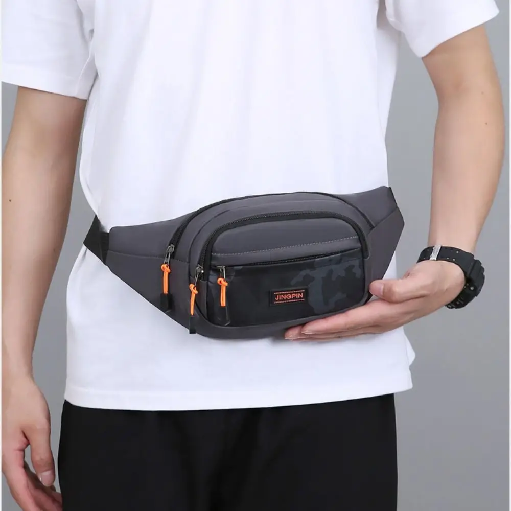 

Canvas Chest Bag New Multifunctional Large Capacity Fanny Pack Sports Bag Unisex