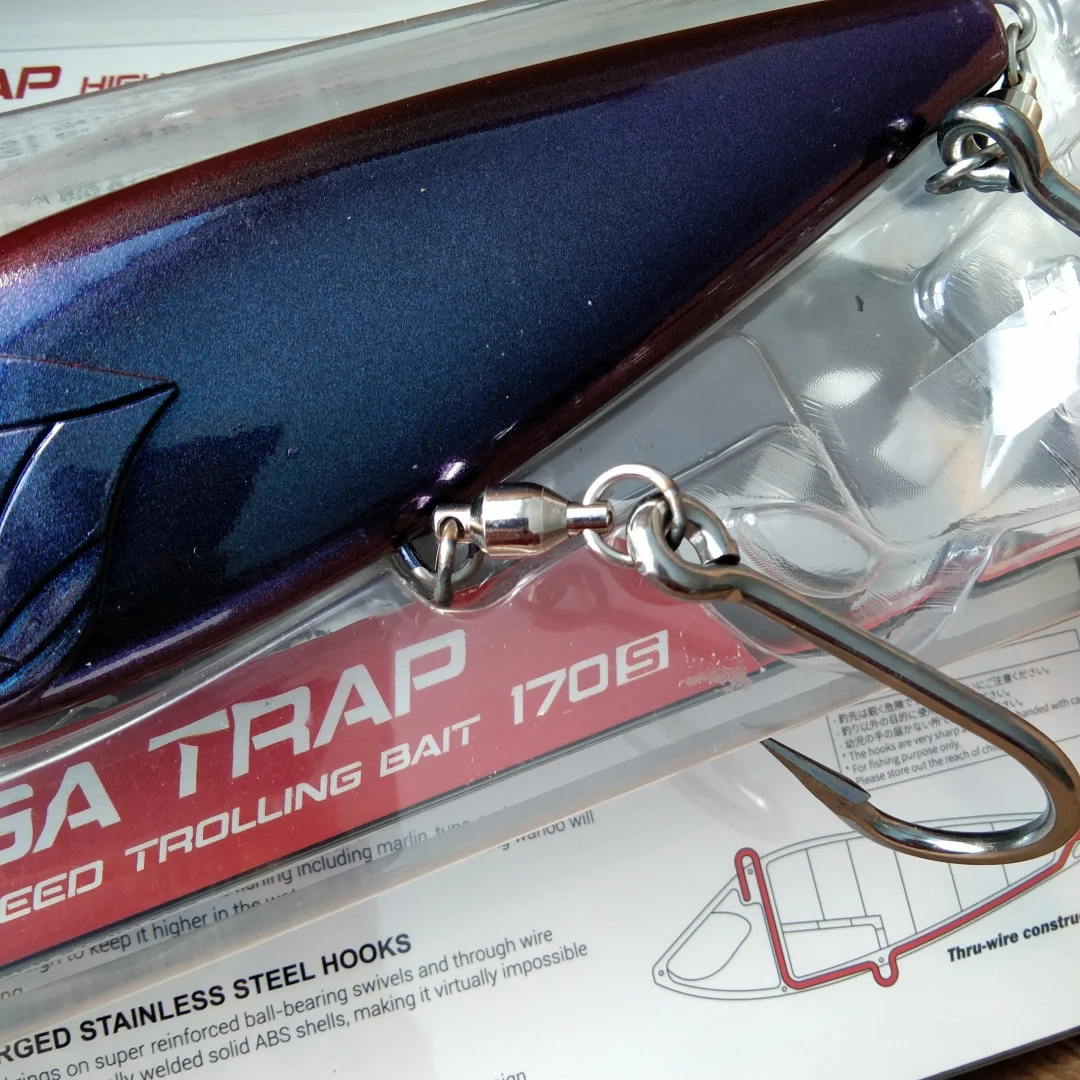 Noeby 1 Stück 170 mm 213 g sinkender Trolling-Köder: Perfekt zum Fangen von Thunfisch, Wahoo und Dorado beim Bootsangeln – Detail 9