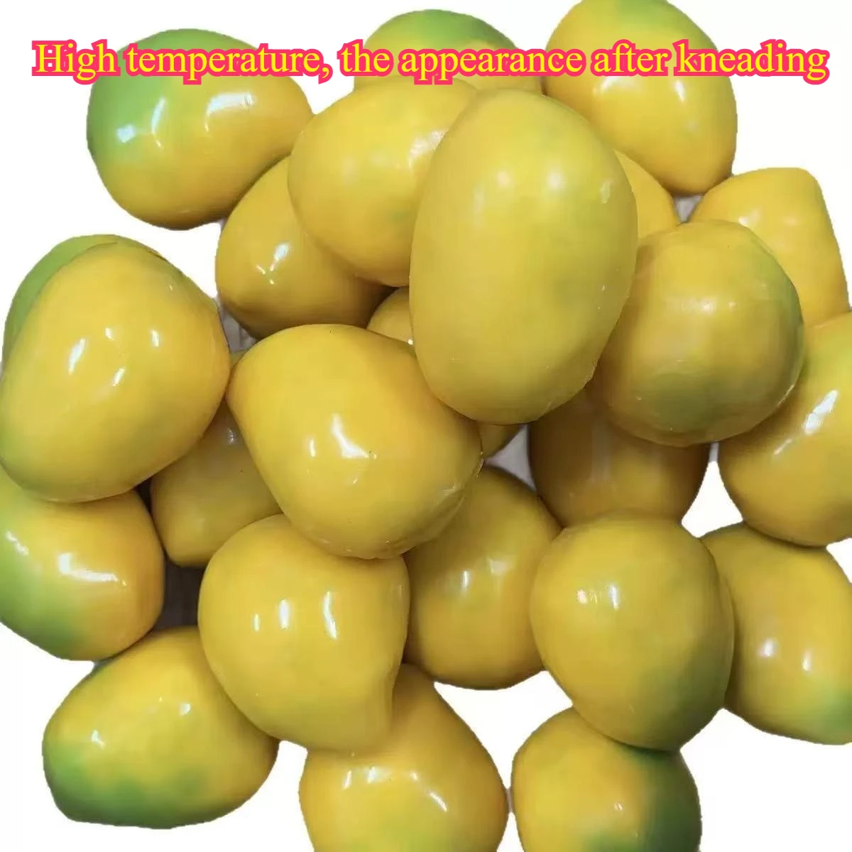 Handmade Mango Stress Relief Ball, Crispy Sound, Temperature Controlled Color Change, Colorful Mango Soft and Cute Stress Relief