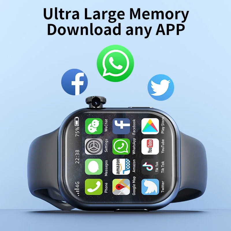 Original S10 MAX Smart Watch GPS Wifi 4G Cellular Data 2.29 Inch AMOLED 1380mAh battery Android 10.0 Global Version Smartwatch