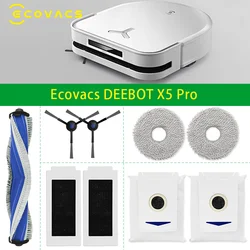 For Ecovacs DEEBOT X5 Pro Roller Side Brush HEPA Filter Mop Cloth Dust Bag Robotic Vacuum Cleaner Accessories