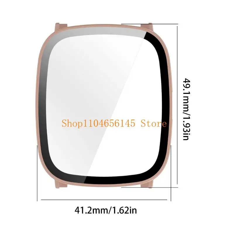 5ASD PC Tempered Glass Screen Protector Integrated Full Dekking Cover Antiscatch Shell Watch Housing Sleeving Guard voor