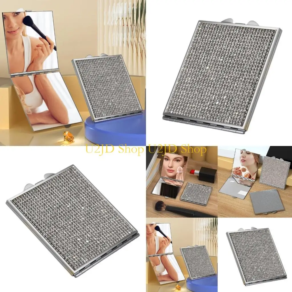 U2jd cosmetische spiegel, draagbare reis ijdelheid spiegel pocket spiegel make -up spiegel geschenken