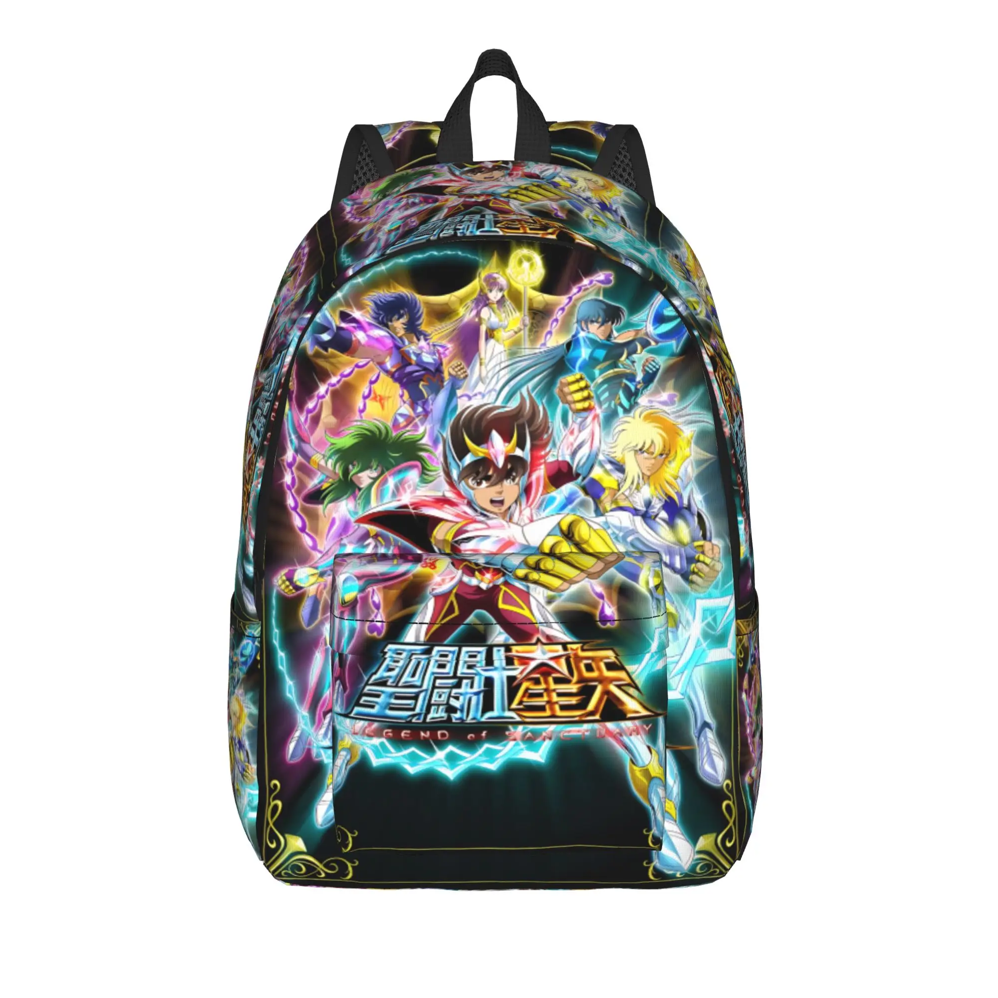 Fashion Saint Seiya Backpack  Mochilas Cool Camping Retro Washable Rucksack