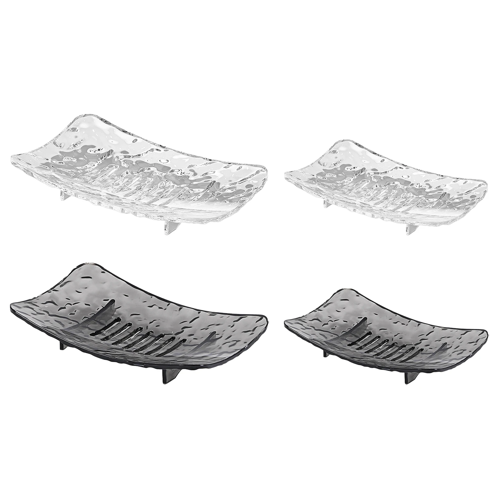 Bathroom Soap Dishes Drain Hole Design Soap Dishes Non-Slip Base Long-lasting Soap Saver Soap Tray for Family Traveling Gym