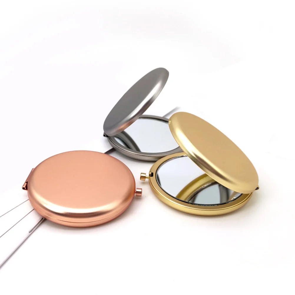 미니 거울 휴대용 거울 매끄럽고 부드럽고 편안한 한 손으로 잡기 좋은 정교한 제작 연마된 컴팩트하고 세련된 디자인