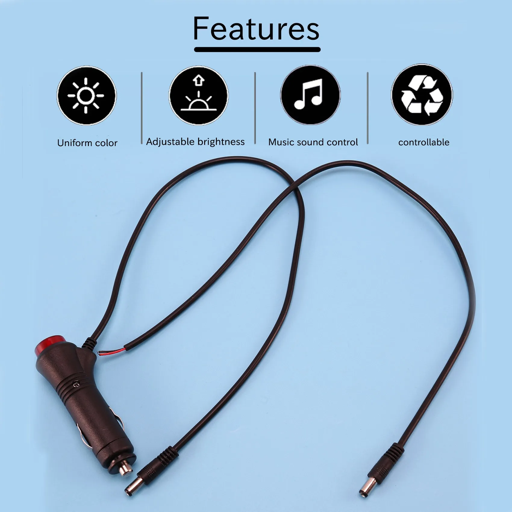 

M93K-10 In 1 RGB LED With 8M Interior Decoration Car Fiber Optic Strip Light By App Control 12V Decorative Atmosphere Lamps Univ