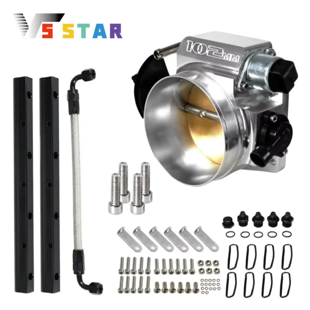 

High Quality 102mm Intake Manifold Part With Fuel Rail Throttle Body For Chevrolet GM III LS1 LS2 LS3 LS6 LS7 LSX