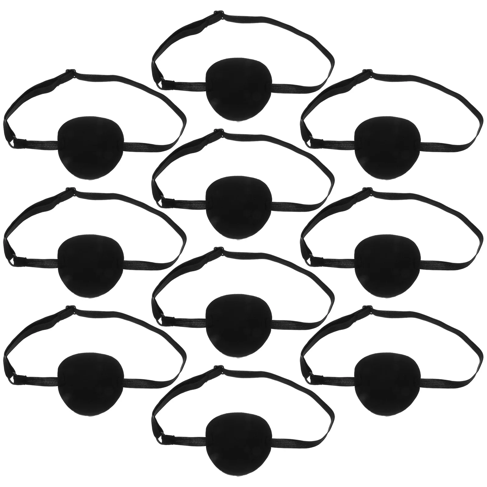 10Pcs Comfortable Sponge Eye Patch for Kids Reusable Lazy Eye Cover with Stretch Band for Corrective Vision Training and Cosplay