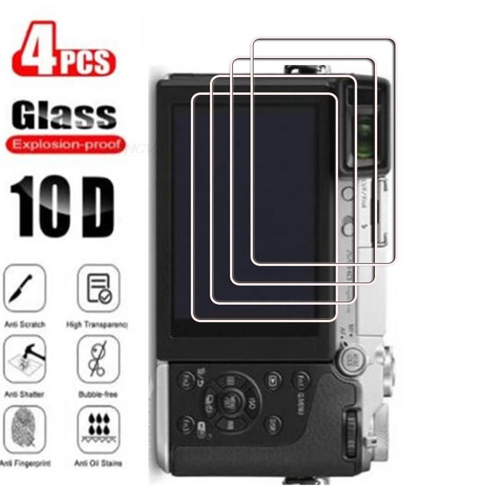 4Pcs  Tempered Glass For Panasonic Lumix DMC GF10 GX900 GX950/GF9 GX800 GX850/GF8/GF7 LX100 GX7 Camera Screen Protector Film