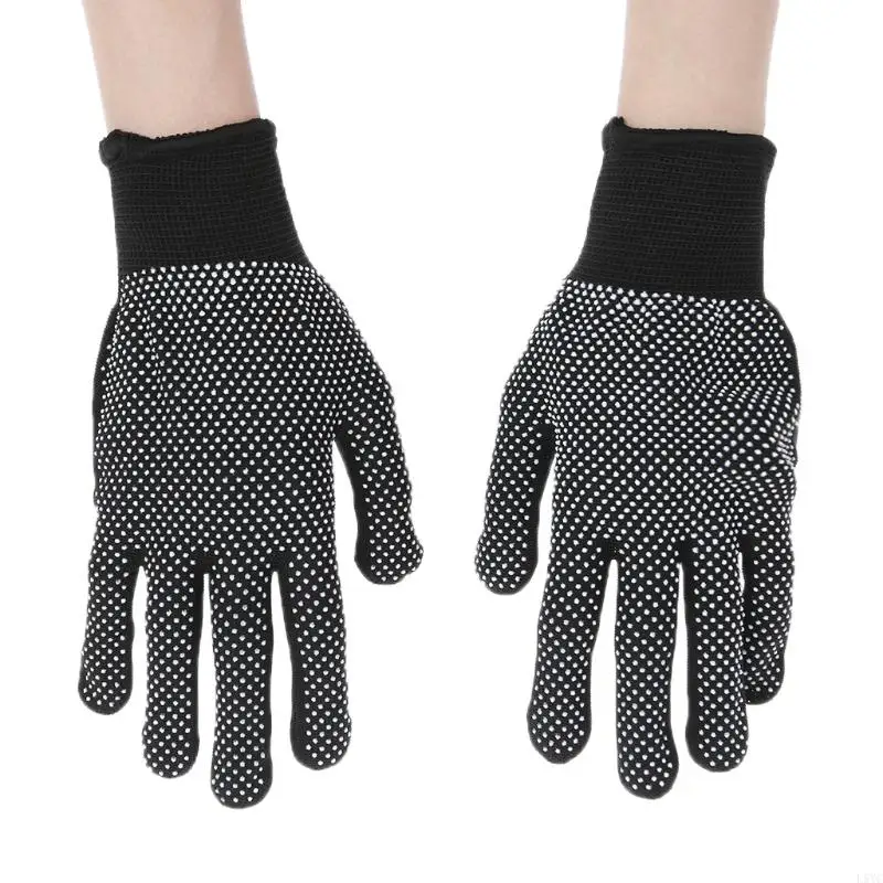 L5YC 2pcs Heat Resistant Protective Glove Hair Styling For Curling Straight Flat Iron