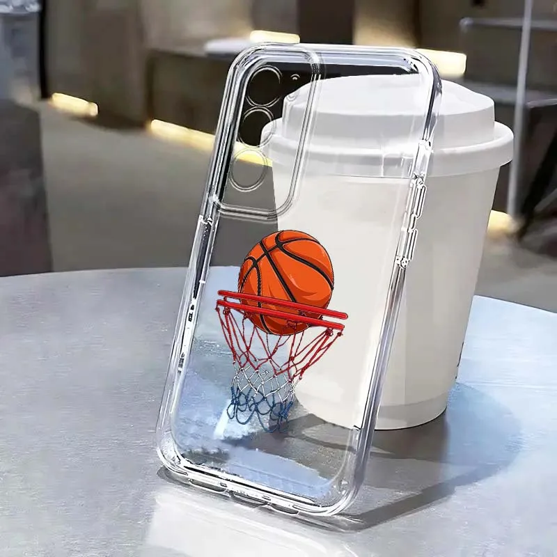Cool basketball patterns For OPPO A11 A16 A55 A56 A57 A72 A52 A73 A74 A54 A76 A78 Find X5 X6 X7 Ultra Pro 5G Transparent Case
