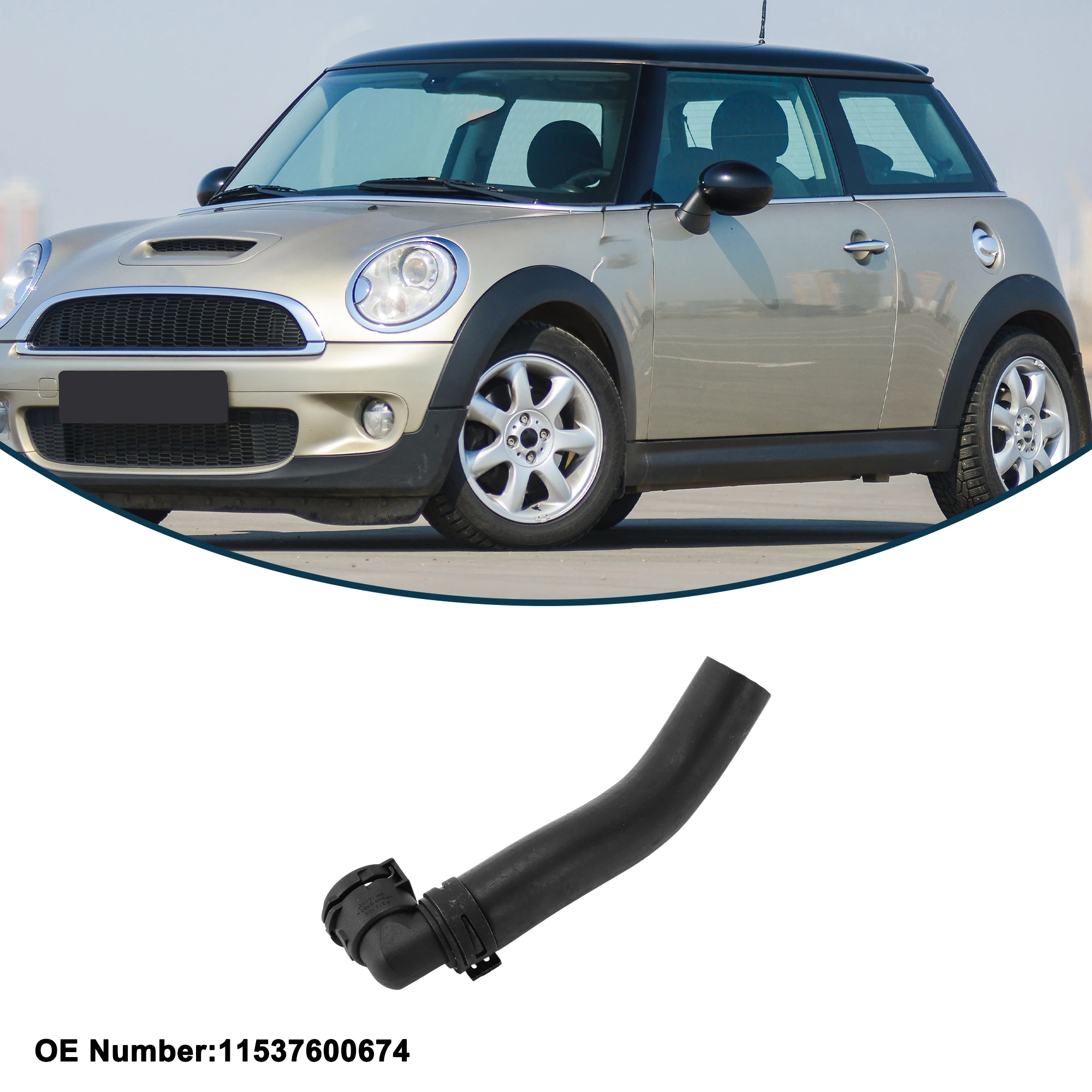 UXCELL Radiator Hose Heater Hose Radiator Outlet Hose Pipe for Mini R56/R57/R58/R59/R60/R60 No.11537600674 Rubber Coolant Pipe