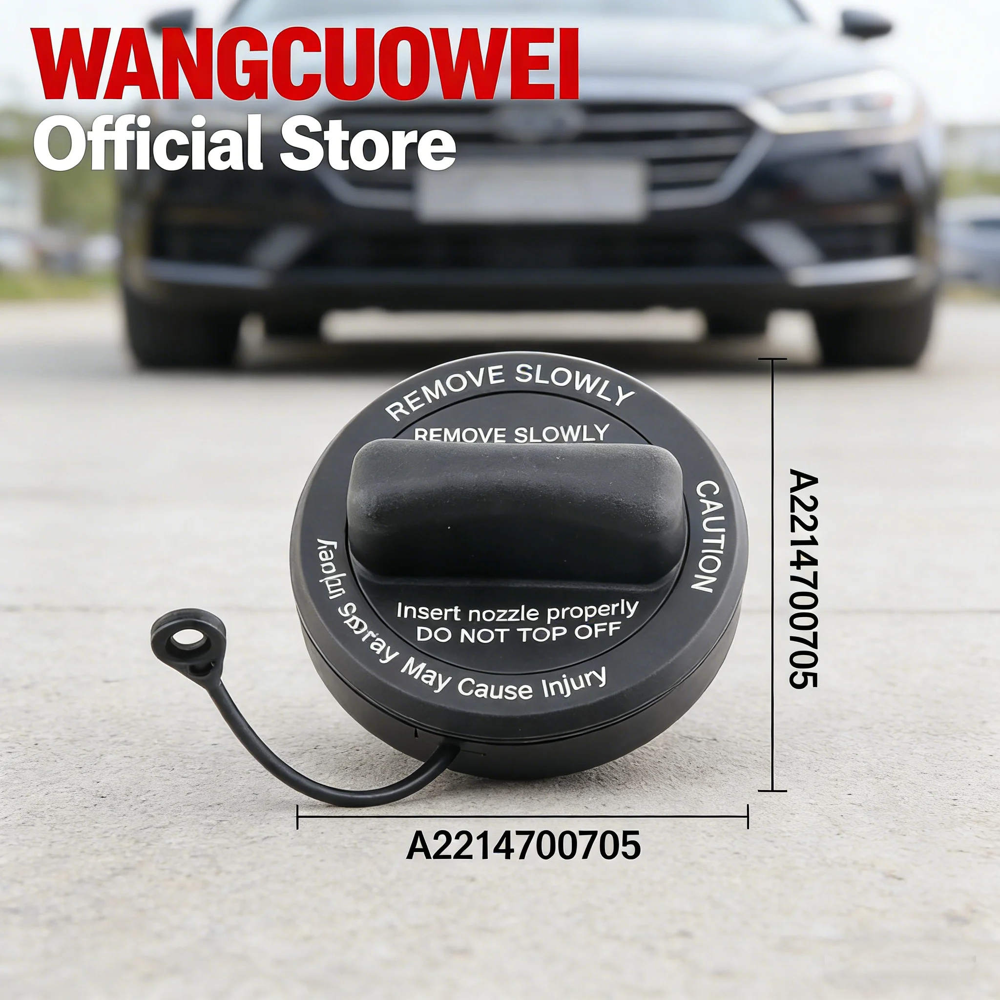 Fuel Tank Filler Cap Seal Cover A2214700705 For Mercedes-Benz W169 W203 W209 W211 E204 E212 W207 W218 W219 W221 W463