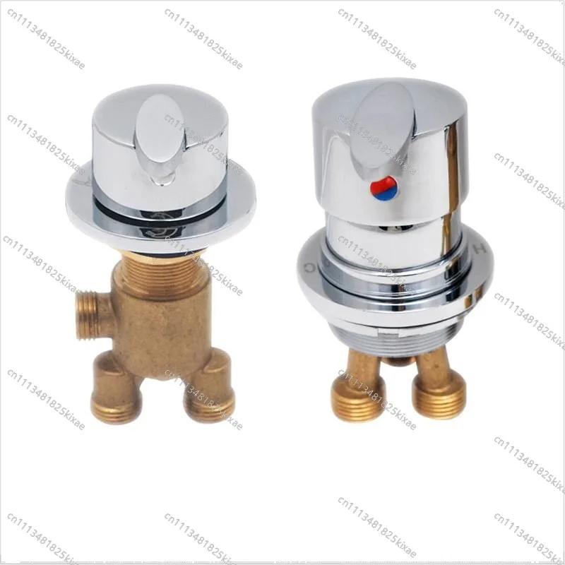 For Split Bathtub Faucet Cylinder Side Shower Water Separator Mixing Valve Hot and Cold Water Mixing Switch
