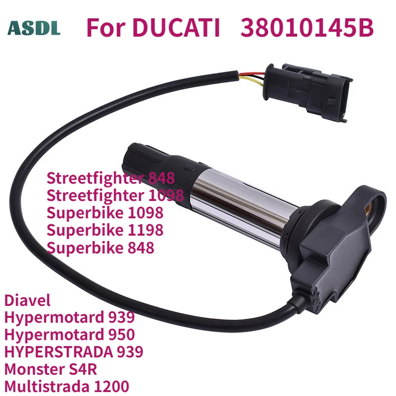 

Катушка зажигания мотоцикла с колпачком высокого давления и колпачком свечи зажигания для DUCATI 1198 848 Diavel Hypermotard 939 950 S4R 1200 1098 1198