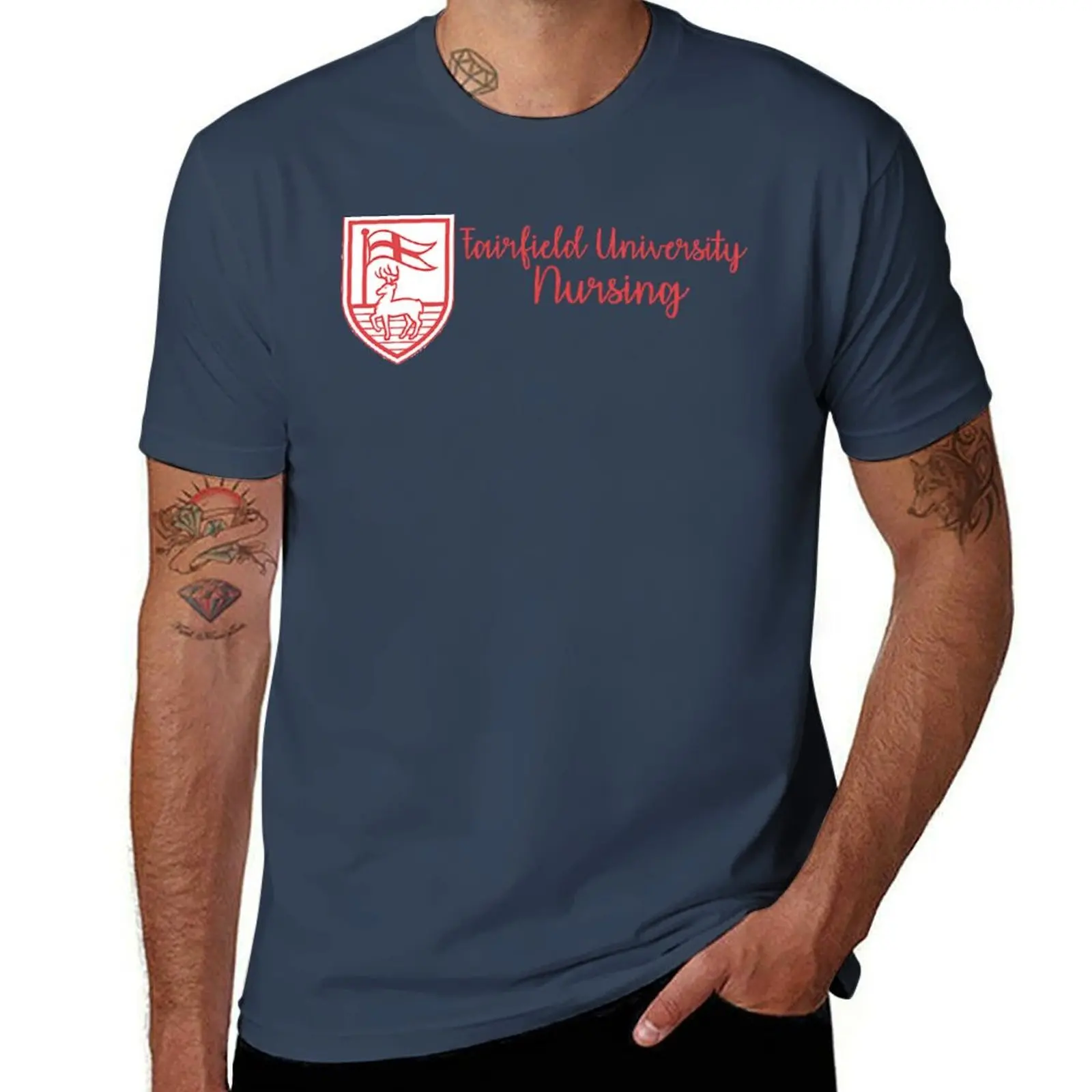 

Fairfield University Nursing T-Shirt Graphic Print Short Sleeve T-Shirt