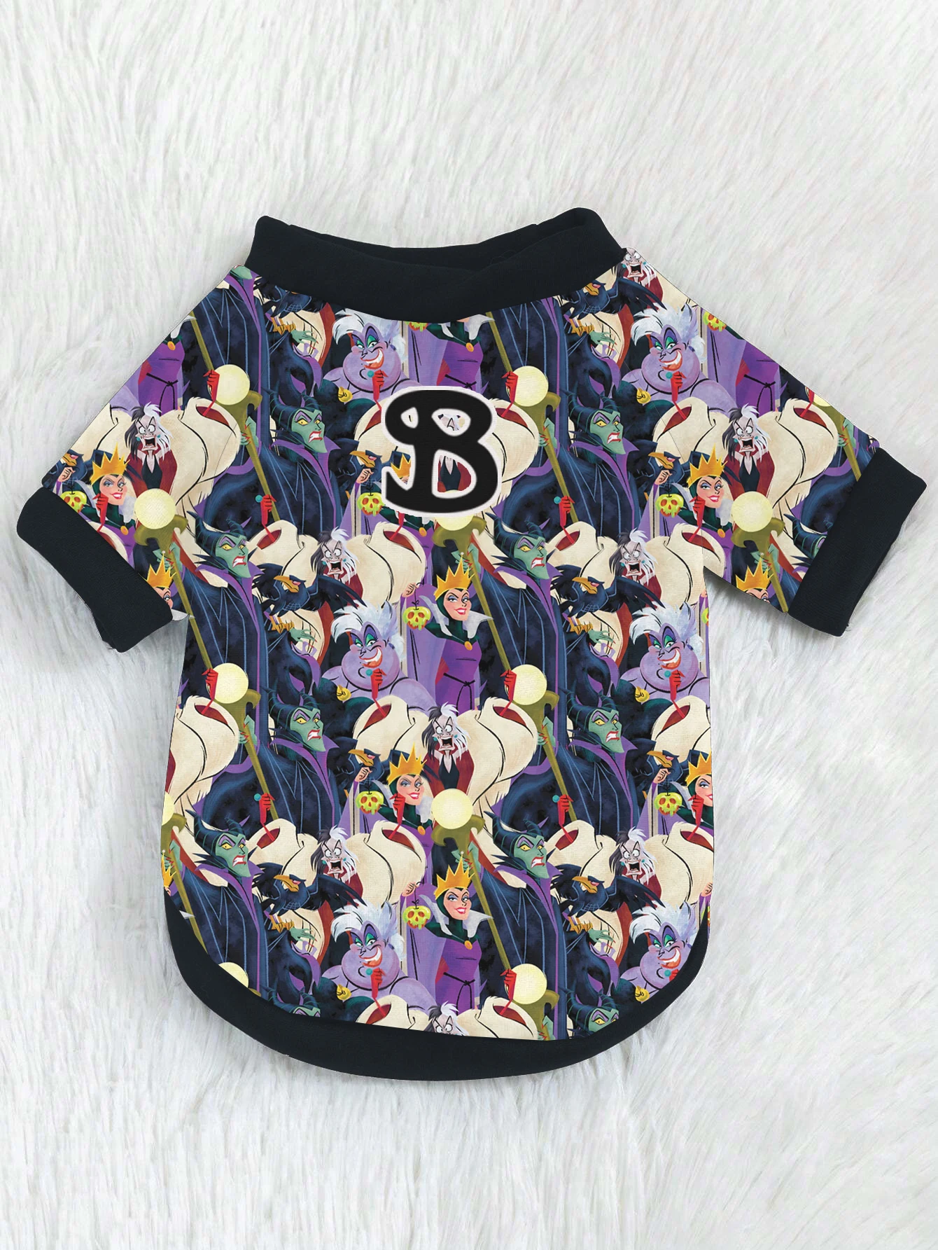 Disney round neck pet cartoon Snow White print Autumn/Winter large French fighting dog top cat anti-depilating hoodie