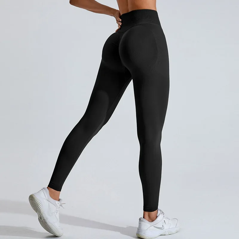 

high-waisted peach yoga pants for women V-waist belly-control and hip-lifting sports tights outdoor cycling fitness yoga clothes