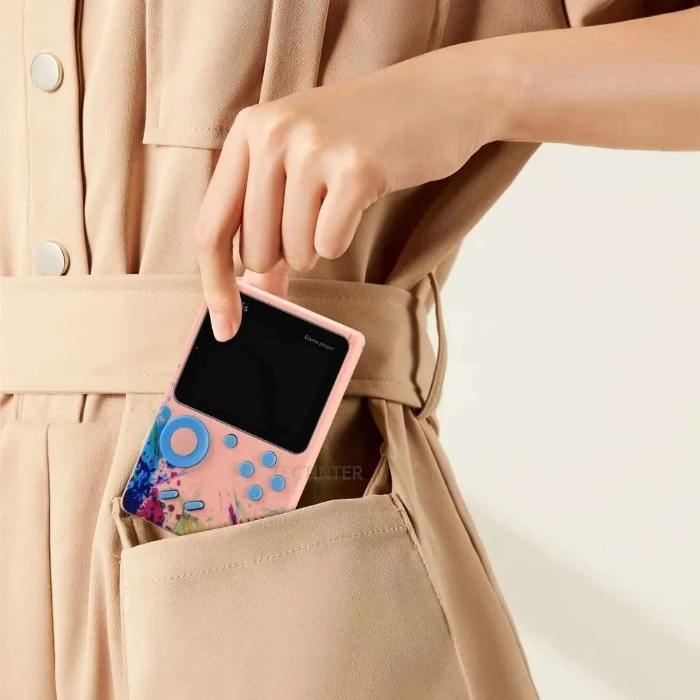 G5 وحدة تحكم بجهاز لعب محمول مع 500 لعبة ريترو كلاسيكية 3.0 بوصة شاشة لوحة ألعاب محمولة 1020 مللي أمبير بطارية قابلة للشحن مهرجان هدية #2