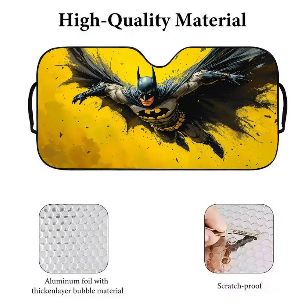 B-Batman 자동차 차양 파라솔 자동차 앞 유리 차양 자외선 차단 및 실내 쿨러