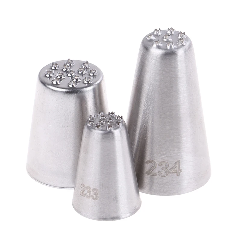 1 Pc or 3 pcs/set Grass Cream Icing Nozzles Cupcake Head Cake Decorating Stainless Steel Pastry Decor Tip Piping Pastry Cupcake