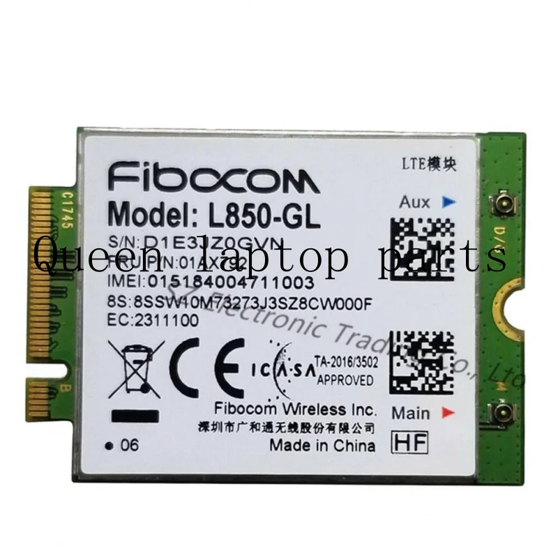 01AX792 L850-GL LTE 4G WWAN Card For Thinkpad T14s L14 L15 X1 Yoga 5th Gen