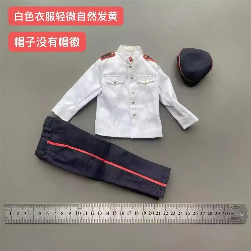 For Sale 1/6 WWII Soviet Soldier Doll Toys Model Uniform Caps Pant Natural Yellow Color Toys Model Accessories For 12