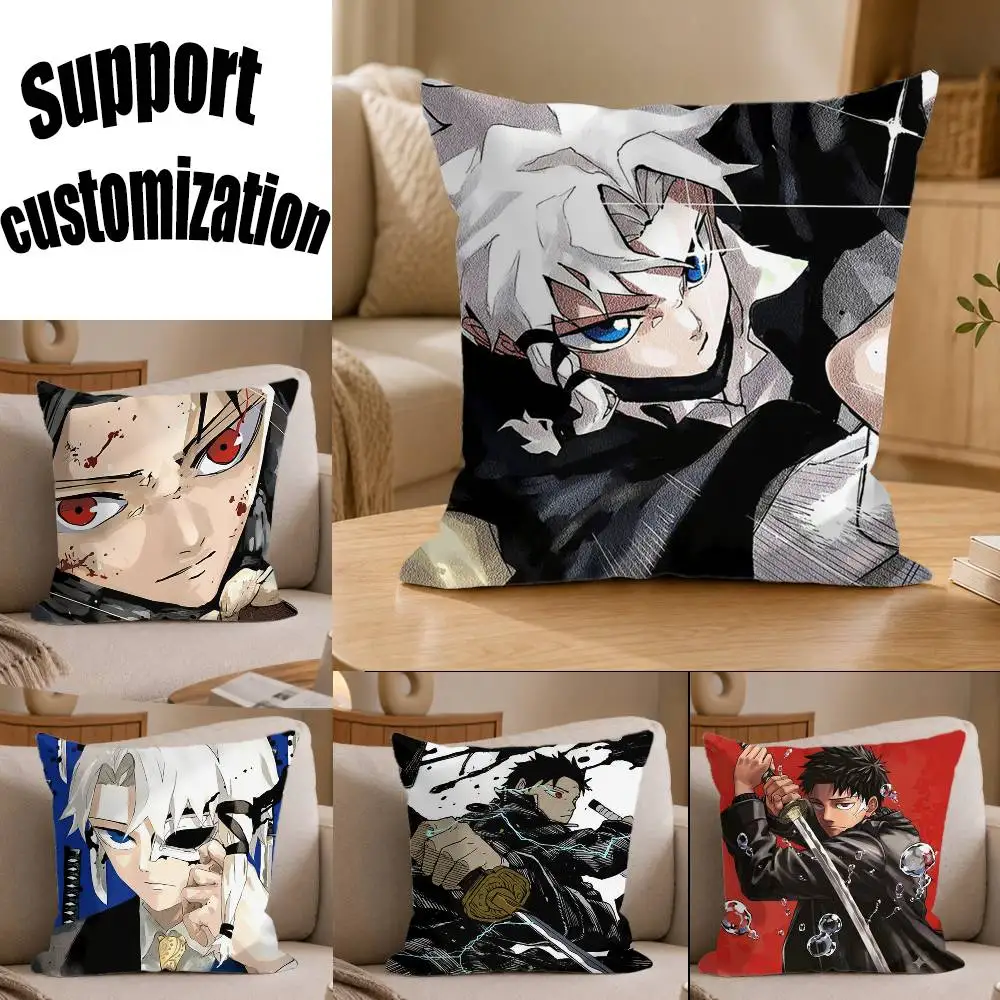 

C-Chihiro R-Rokuhira From K-Kagurabachi Square Sofa Pillow Cover Solid Color Living Room Home Decor Cushion Case