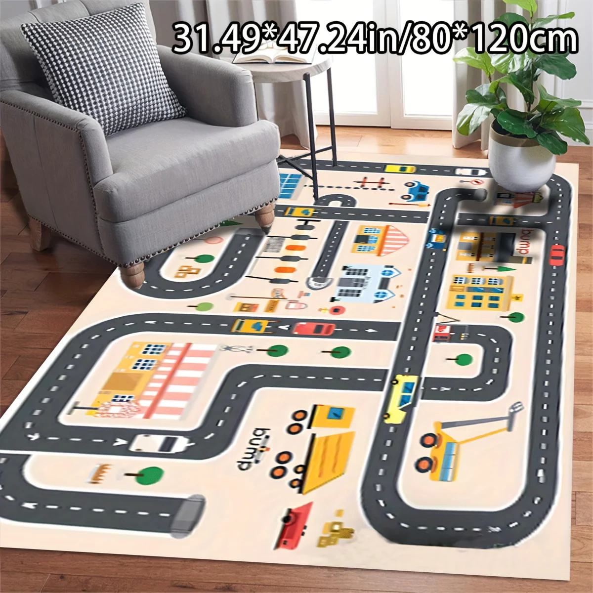 Classic Route 66 The Mother Road Motorcycle Art Rug Nice Highway Floor Rug For Hall Winter Season House Home Decoration