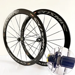 New 700C 30/40/50mm Road bike alloy Bicycle wheelset clincher rims Thru Axle V Disc brake 120 noise 36T Planetary ratchet hubs