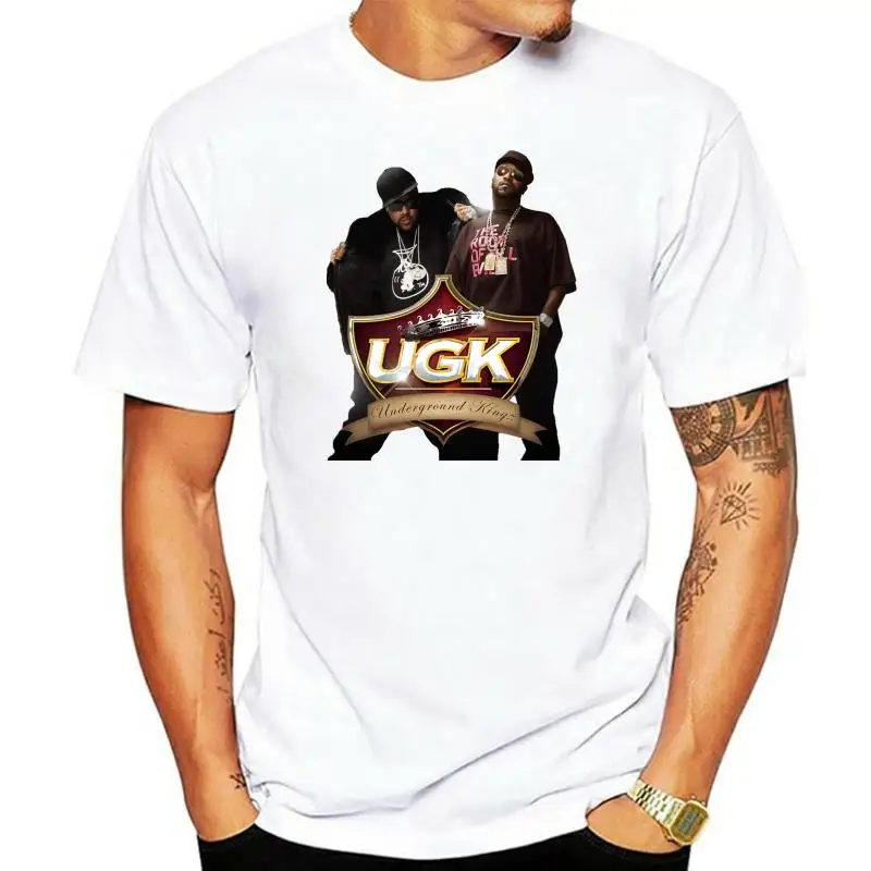 UGK UNDERGROUND KINGZ PIMP C Hip Hop White T shirt